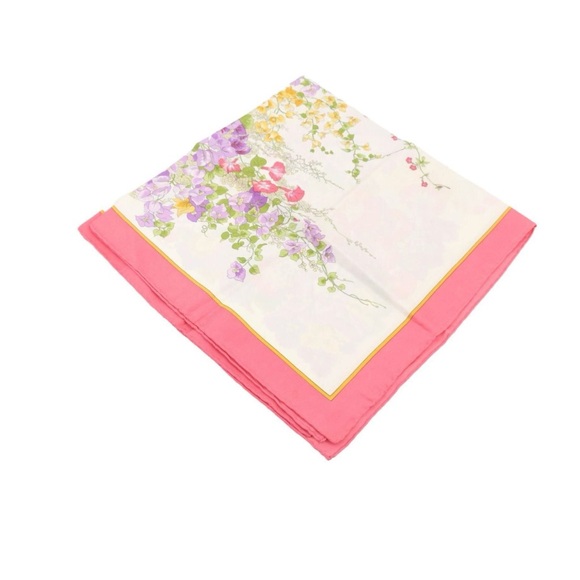 Dior Accessories - Christian Dior floral Silk vintage Scarf